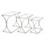 Pauls Glass Top Trestle Nest Of Tables
