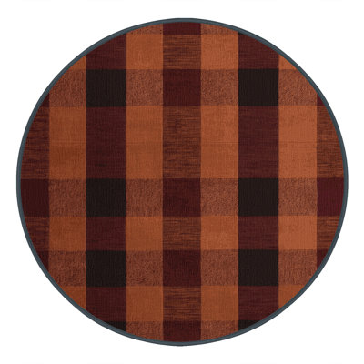 Tapis damier noir lavable à la machine