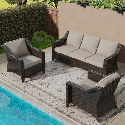 5 - Person Outdoor Seating Group with Cushions