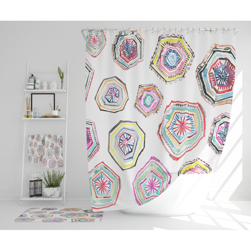 Nyshon Polyester Shower Curtain Set