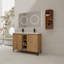 Freestanding Bathroom Vanity With Double Sink And Storage Rack, Soft Close Doors For Modern Luxury