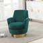 Fauteuil demi-tonneau pivotant, fauteuil d'appoint, fauteuil avec base en acier inoxydable-1600175128-1600175135