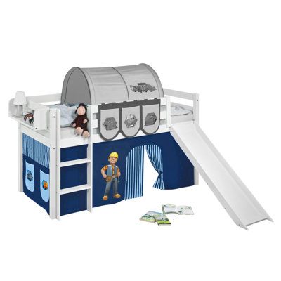 Jelle Mid Sleeper Bed with Curtain