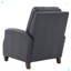Fauteuil inclinable bleu nuit en similicuir