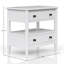 Table de chevet ouverte avec 2 tiroirs-970802868