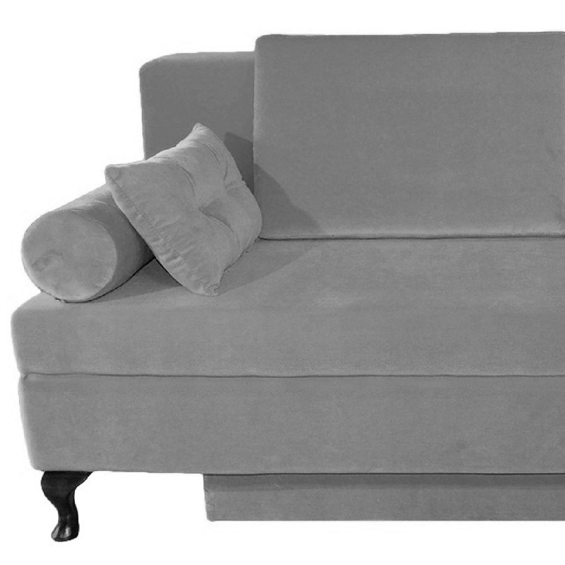 Modern 3 Seater Sofa Bed, Grey
