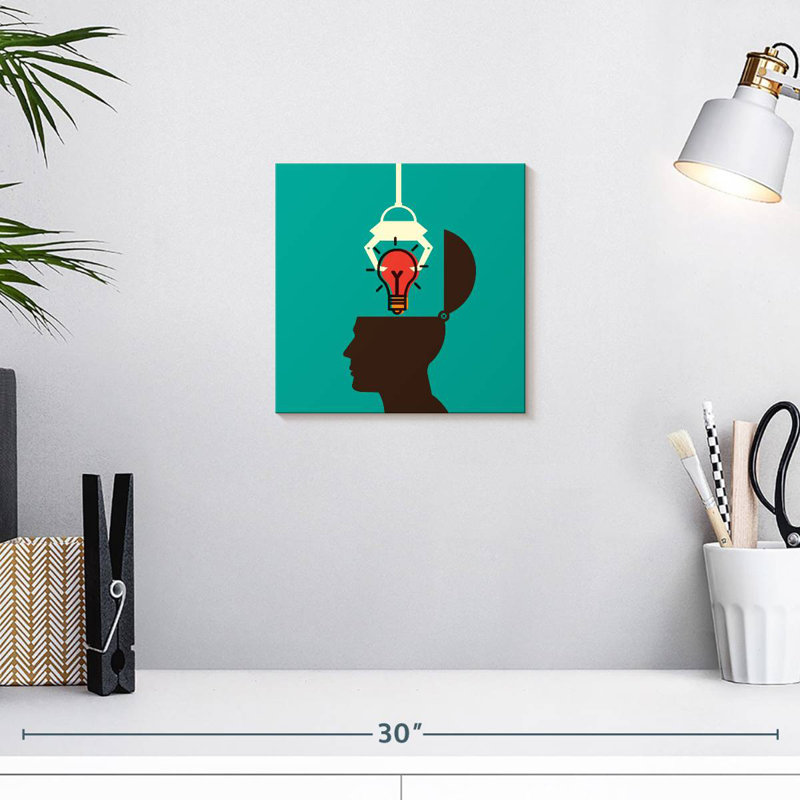 Keiri Tapping An Idea, 10" H x 10" W