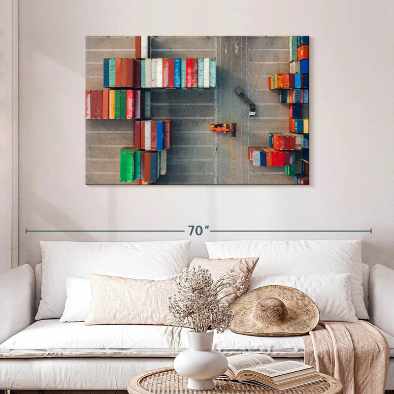 Mehar Freight Yard II, 30" H x 45" W