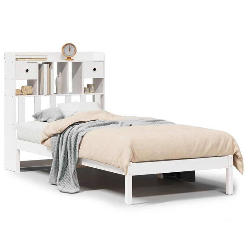 Jamesville Solid Wood Bed, Super King (6'), White