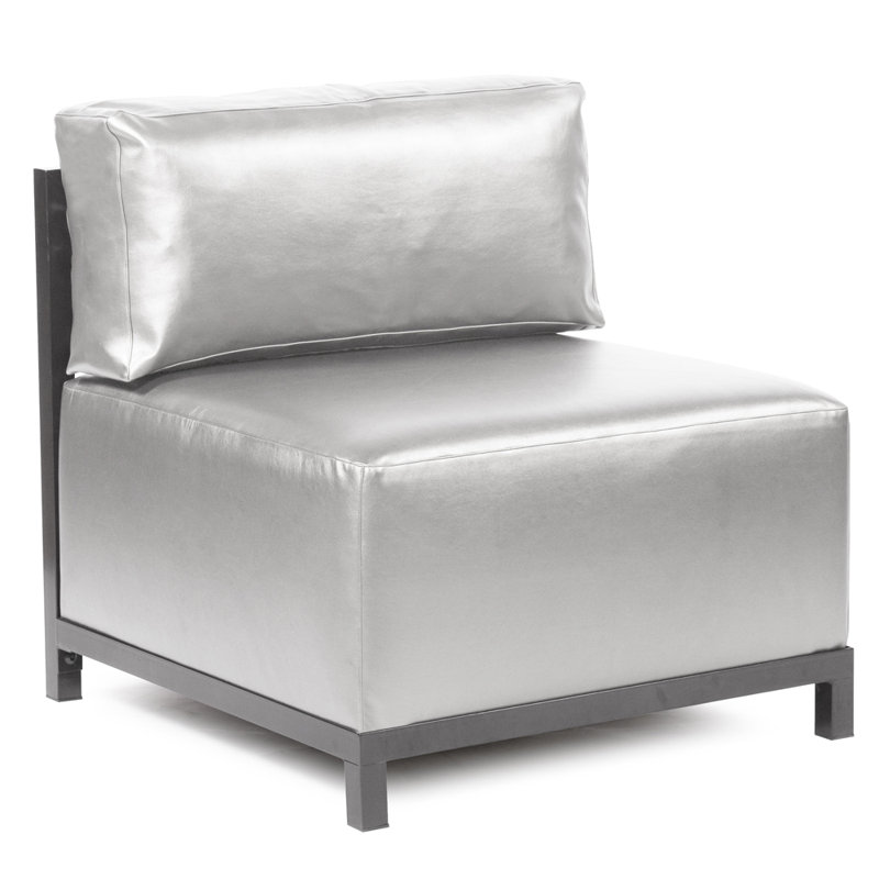Fauteuil de chambre housse pour Woodsen, Similicuir mercure