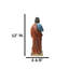 Figurine apôtre de Jésus martyr Saint-Simon le zélote avec longue scie 12 po