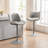 Guzzi Swivel Adjustable Height Bar Stool Modern Counter Stool Faux Leather Barstools With Metal Frame-114210751