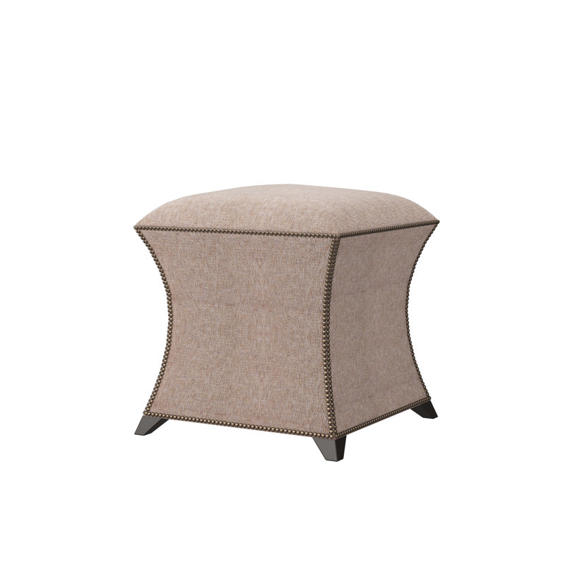 Hayes Upholstered Ottoman, Espresso, Vault Sandstone (Performance fabric) 1172-92