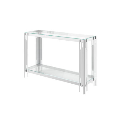 Codman 120cm Glass Top Console Table