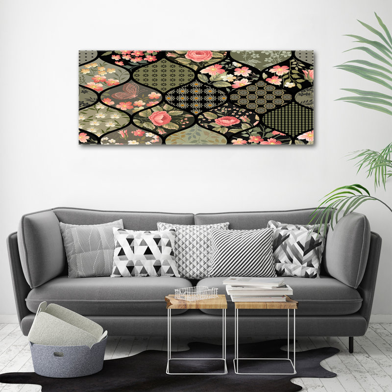 Floral Pattern - Wrapped Canvas Print