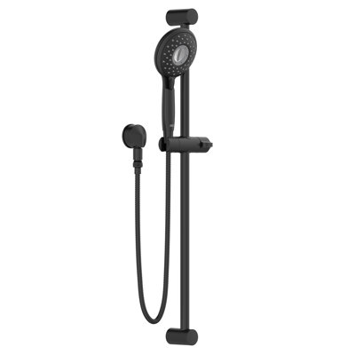 Tête de douche à main avec barre coulissante 1,8 gallons par minute American Standard Spectra Plus, noir mat