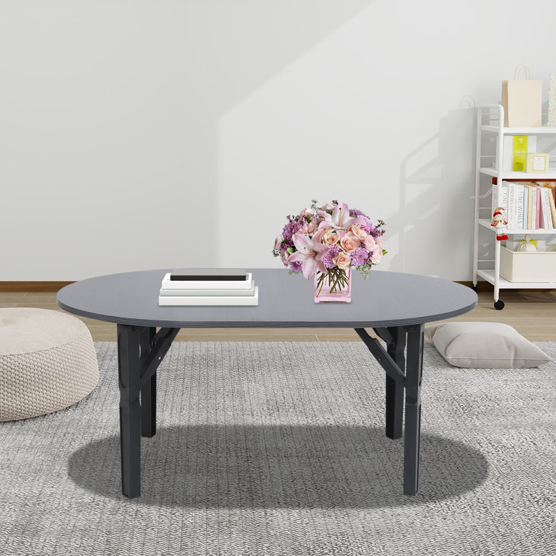 Table basse pliante, Noir, Noir