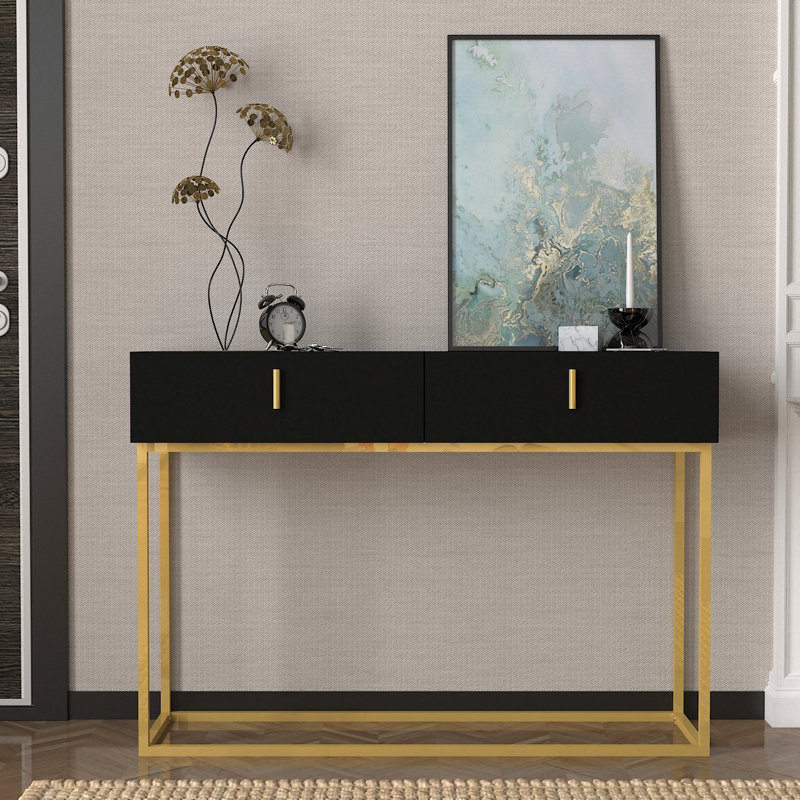 Aneda 120Cm Console Table, Black