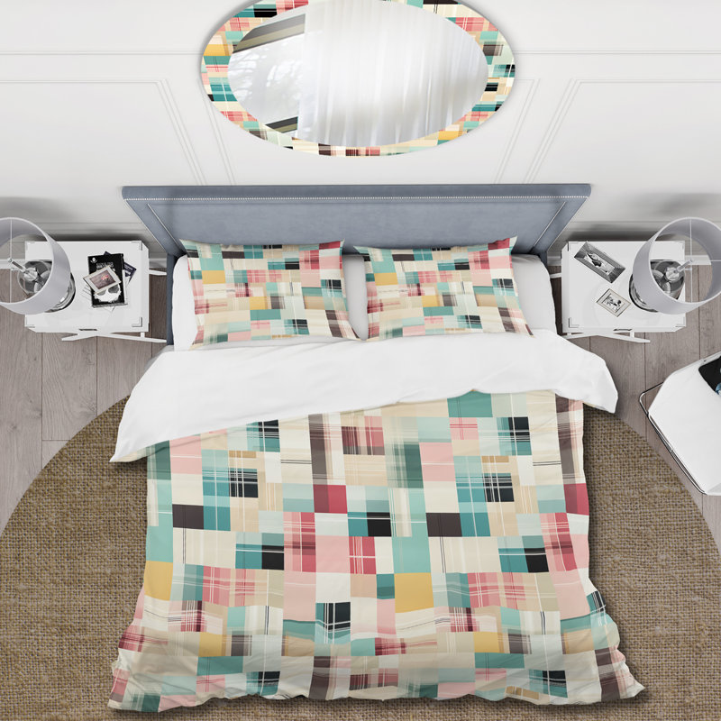 Ensemble de housse de couette Ayak, Housse de couette simple + 1 taie décorative stan