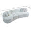 Canapé modulaire en L surdimensionné (blanc)-130799704