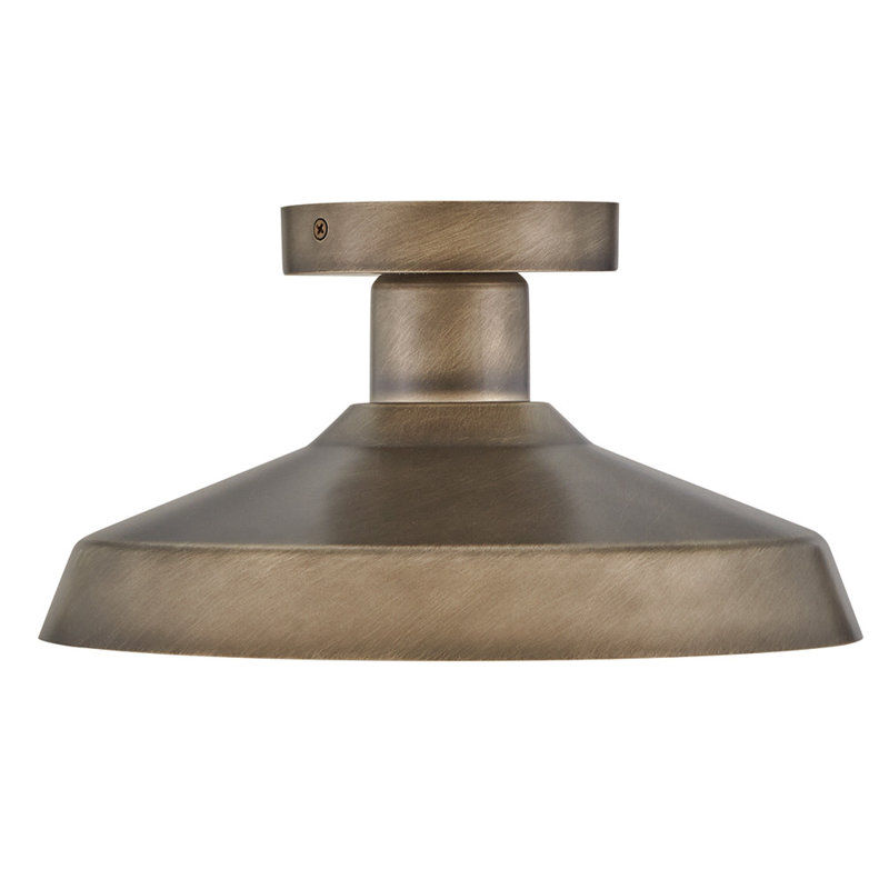 Plafonnier encastré extérieur bronze bruni Forge