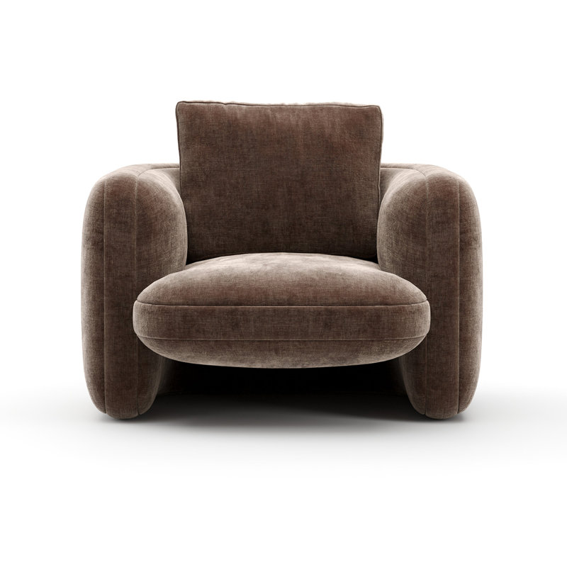 Overlap Chair Ecru, Brown