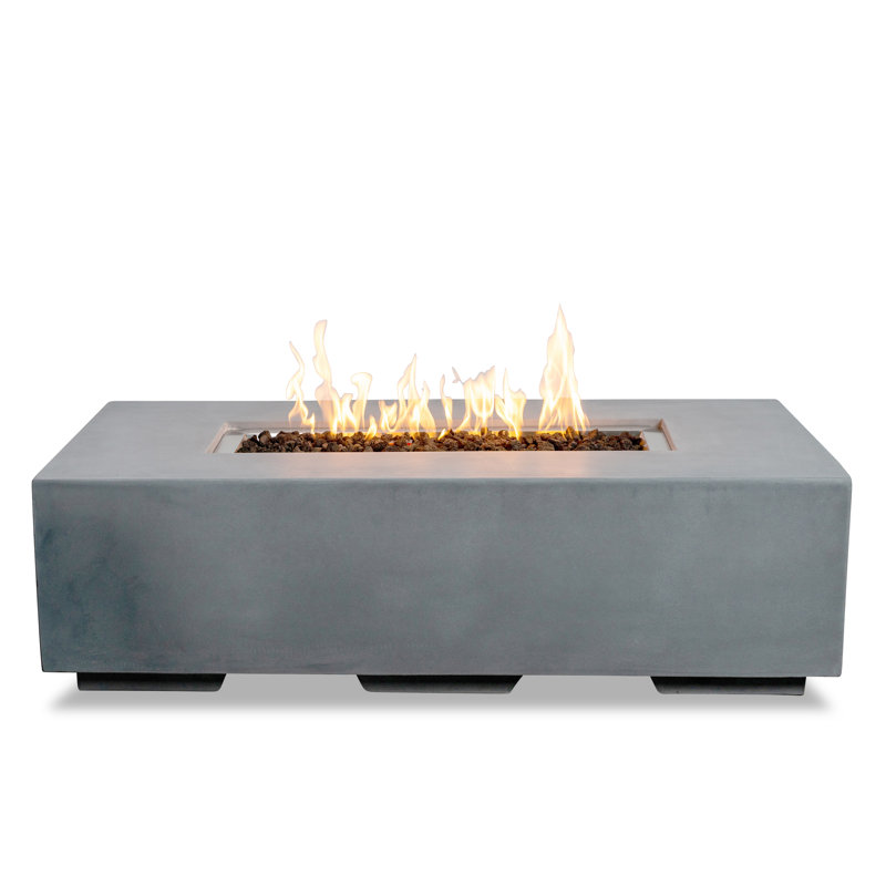 Foyer rectangulaire au gaz naturel, Gris