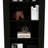 Bookcase With Vertical Design And 5 Storage Shelves, Black