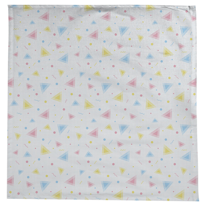 Leffel 90s Pattern Tablecloth, Yellow/Pink