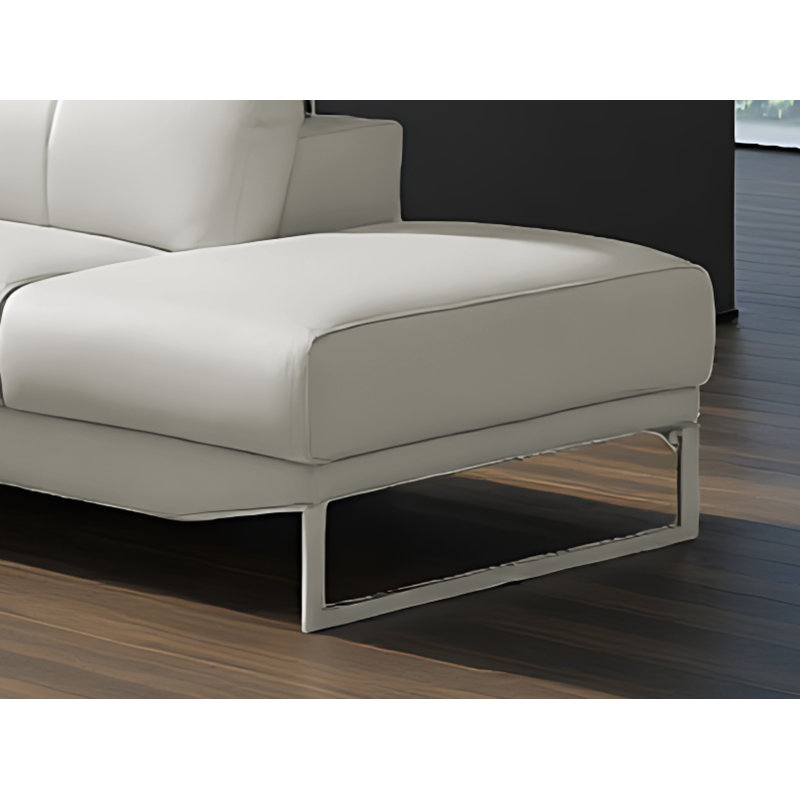 Canapé modulaire gris pâle Leeds, Accoudoir à droite (vu de face)