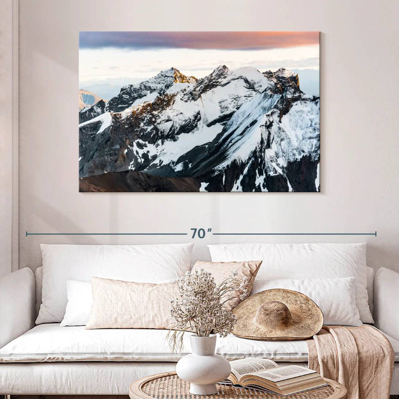 Alvord Snowy Mountain Peaks, H 32 po x l 48 po