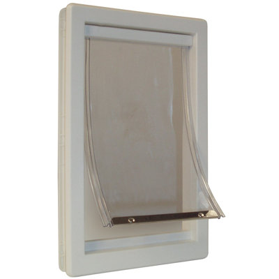 9.5'' W x 17'' H Plastic Door Mounted Pet Door