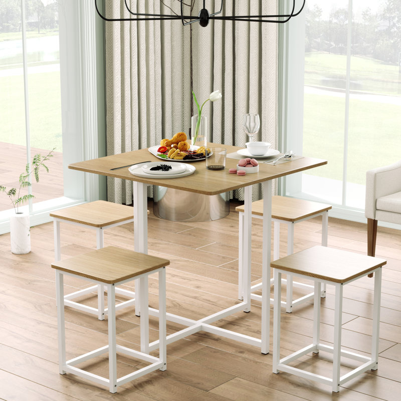 Ensemble repas pour 4 personnes Langsett, Naturel, Blanc