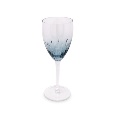 Optic Wine Glasses with Gradient Blue, 6Pc