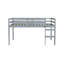 Lit mezzanine en bois d'hévéa avec échelle-1566498190