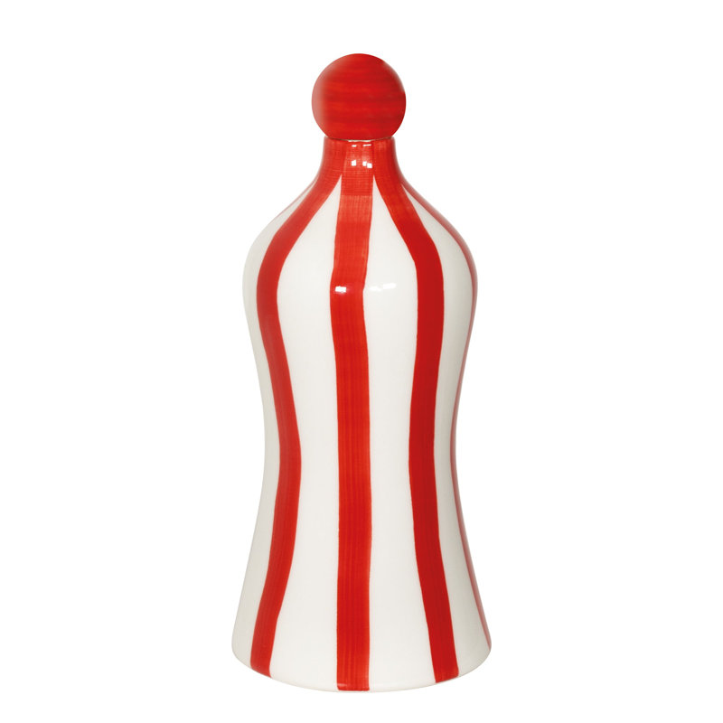 Lido Bottle Stripes, White/Red