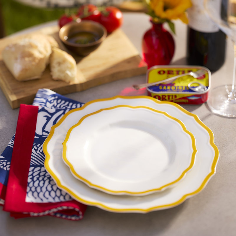 Stella Marigold Scalloped Salad Plate