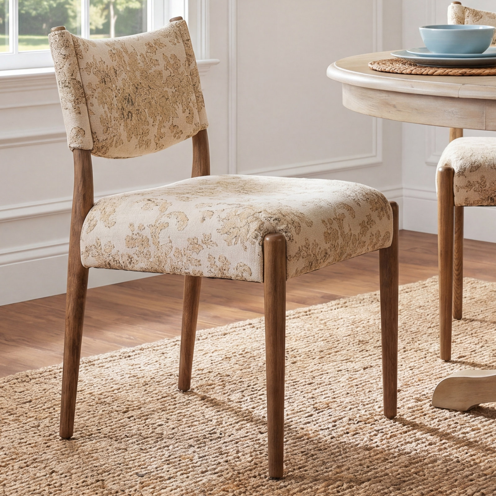 Yokum Armless Dining Chair, Toasted Oak, Fallingbrook Natural