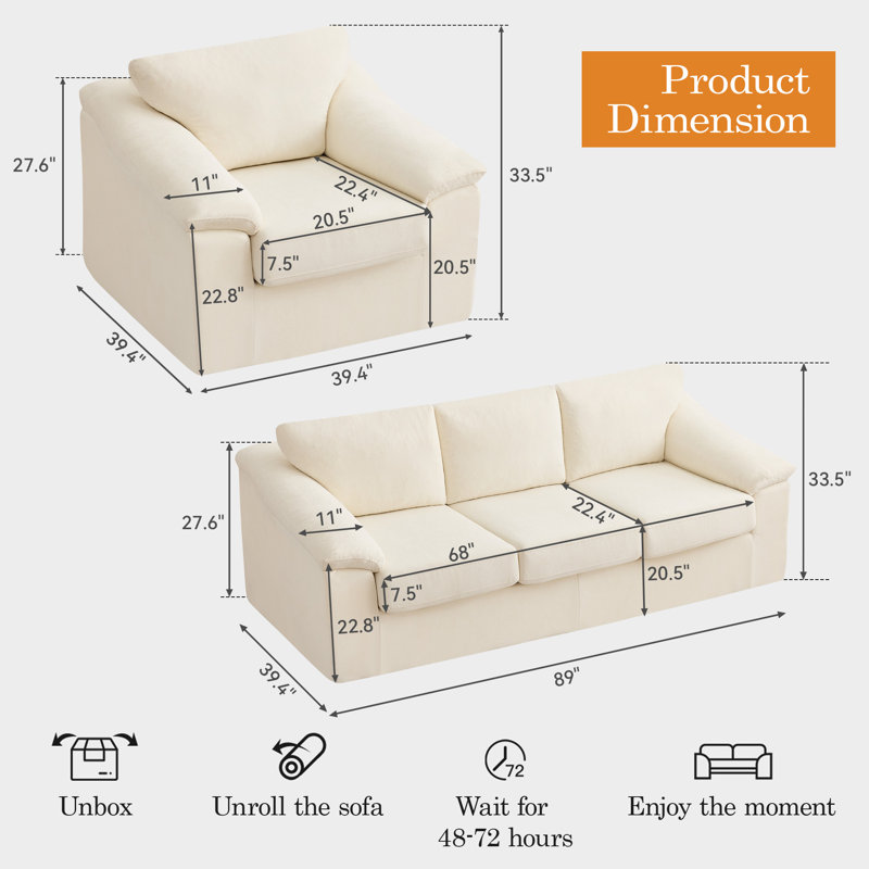 Chenille Upholstered Sofa Collection