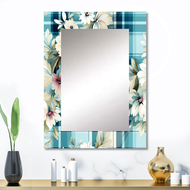 Motif cachemire Zavious Coastal Comfort - miroir cachemire unique, 32 po x 24 po