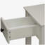 Table d'appoint blanche avec tablette inférieure-1270098523