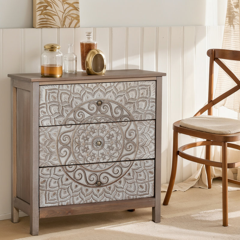 3 - Drawer Rectangle Accent Chest