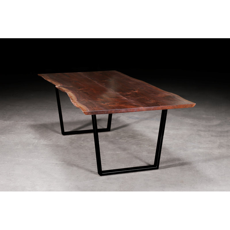 Walnut Wood Dining Table, 30” H x 96” L x 42” W
