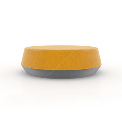 Pog II Fabric Pouf with Round Shape, Upholstery, Flexibility