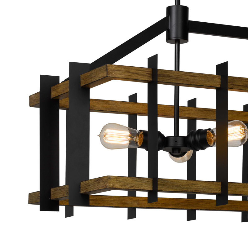 Trueblood 6 - Light Dimmable Square / Rectangle Chandelier
