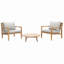 Ensemble de conversation pour 2 personnes avec coussins Zeacia