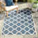 Kerr Hooked Navy/Beige Indoor/Outdoor Rug