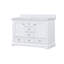 Meuble-lavabo double blanc 48 po X P 22 po D, avec plateau en quartz blanc-117825155