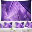 Tapisserie abstraite mauve à motif fractal de plantes exotiques-28497043-102343341