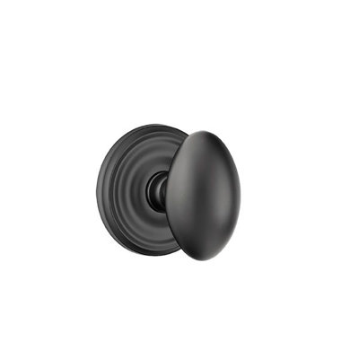 Ensemble de boutons de passage Emtek avec rosette régulière et bouton d'œuf